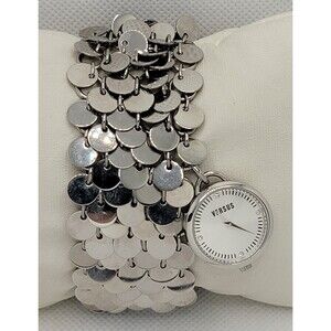 Womens Versus by Versace Stylish Trendy Fashion Silver Tone Bracelet Watch 01